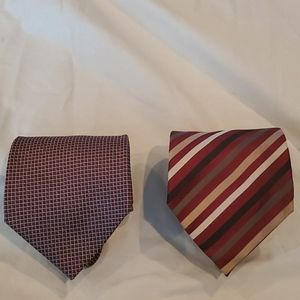 Two geoffrey bene Silk ties